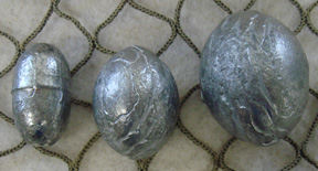 Egg Shape Lead 2 oz Fishing Net Cast Casting Net Round Sinker