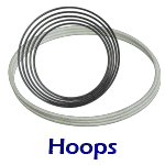 Fiberglass Hoops, Nyglass Hoops, Nylon Hoops