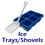 Big Ice Trays and Ice Shovels