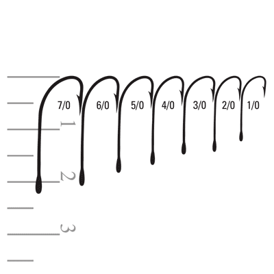 Mustad hooks 31010-DT and 31014-SS sizes