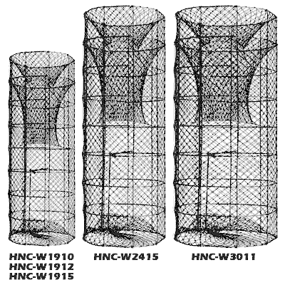 Wire Catfish Net Size Comparison