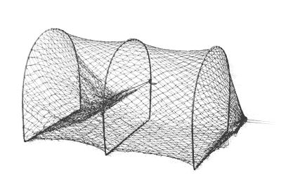 Treated Nylon D-Shaped Turtle Net 30 inch
